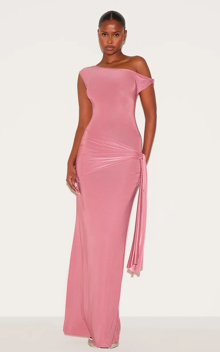 strapless open back dress Calvin Klein Jacquard-Knit Drop-Waist Dress Med Pink 14 – Shamrock Apparel main image 0