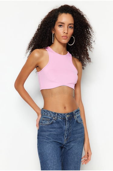Blouse - Pink - Fitted