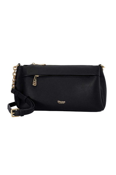 Dune London Drive Faux Leather Crossbody Bag - Black