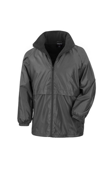 Result Core Mens Microfleece Lined Waterproof Jacket - Black