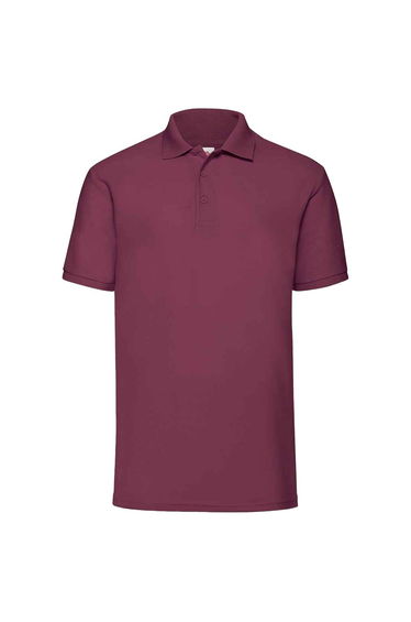 Fruit of the Loom Mens 65/35 Polo Shirt - Burgundy