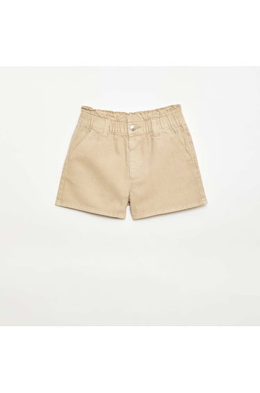 Plain Twill Shorts BEIGE