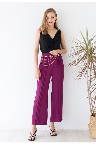 Golden Head Coin Multilayer Chain Belt