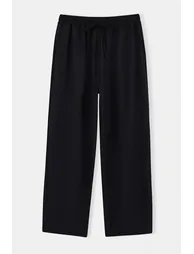 Black Woven Large Size Bottom - Top Set - 3