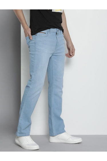 Men Bootcut Fit Solid Jeans