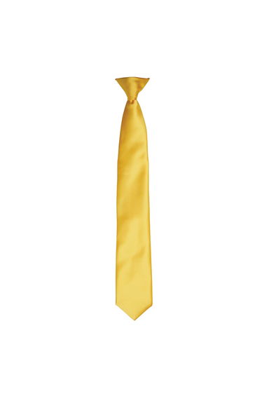 Premier Colours Mens Satin Clip Tie - Sunflower