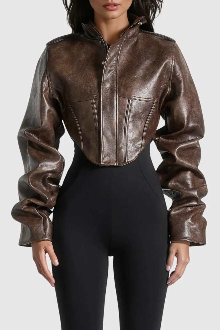 Davoud Corset Leather Jacket - 1