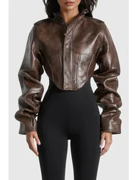 Davoud Corset Leather Jacket - 1