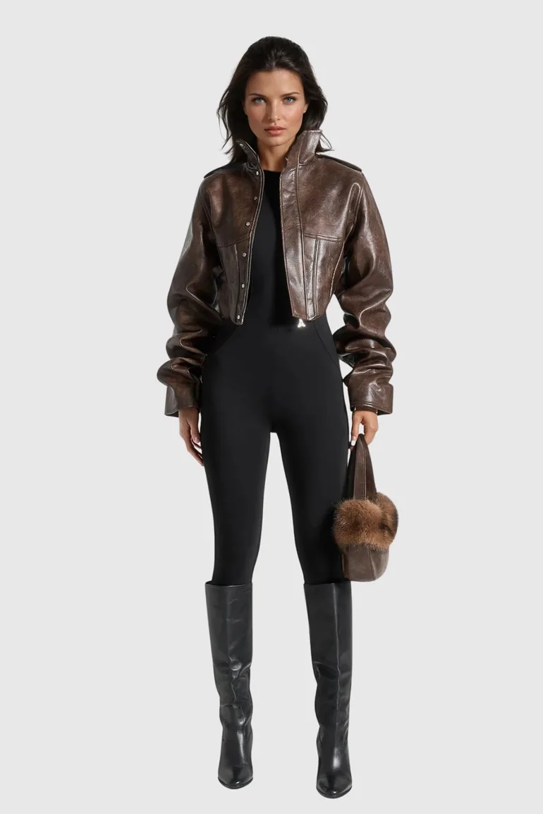 Davoud Corset Leather Jacket