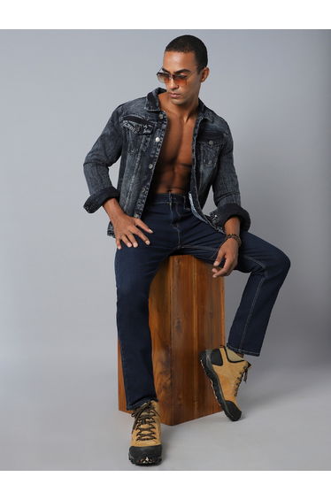 Mid Rise Plain Regular Fit Jeans