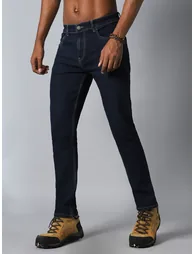 Mid Rise Plain Regular Fit Jeans - 2