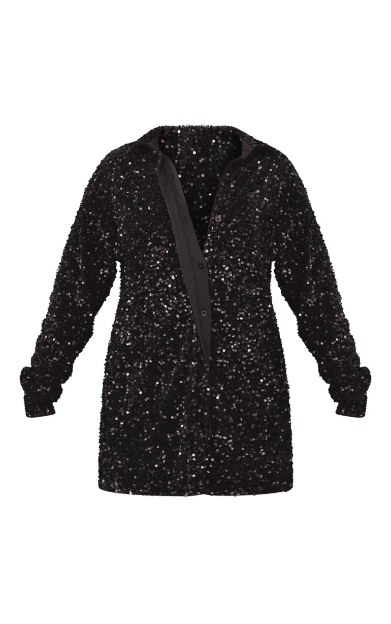 open lace back dress Sequin Birthday Queen Oversized Sequin T-shirt Dress  The House of Stylez