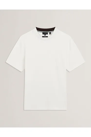 ELDONNSS Textured T-Shirt White