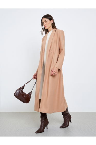 Regular Fit Maxi Wool Coat