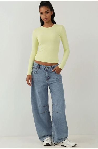 Long Sleeve Crew Neck Top