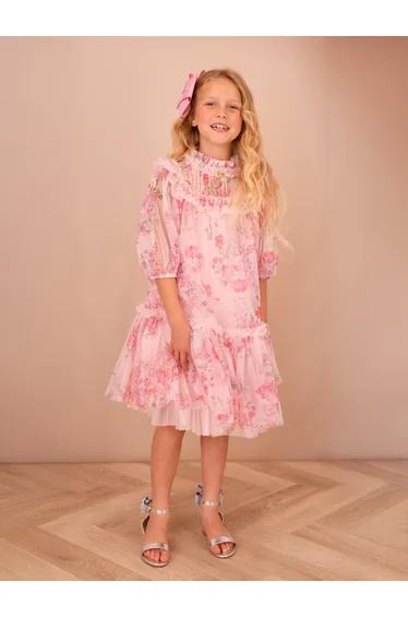 فستان انجلز فيس زهري