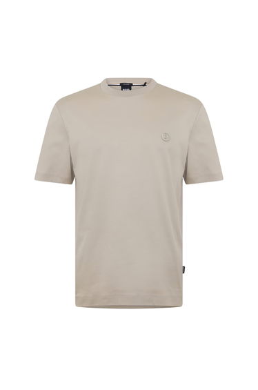 Boss Mens Taut Minimalist Logo T-Shirt - Beige