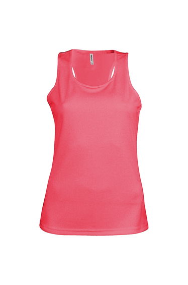 Kariban Proact Womens/Ladies Sleeveless Sports / Training Vest - Fluorescent Pink