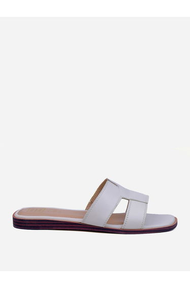 Plain Open Toe Flat Sandals