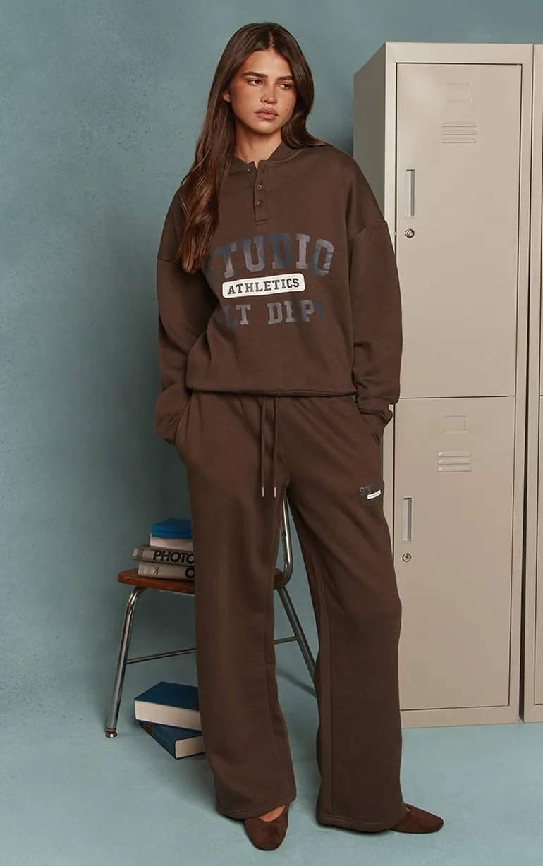 Chocolate Studio Athletics Print Sweatshirt