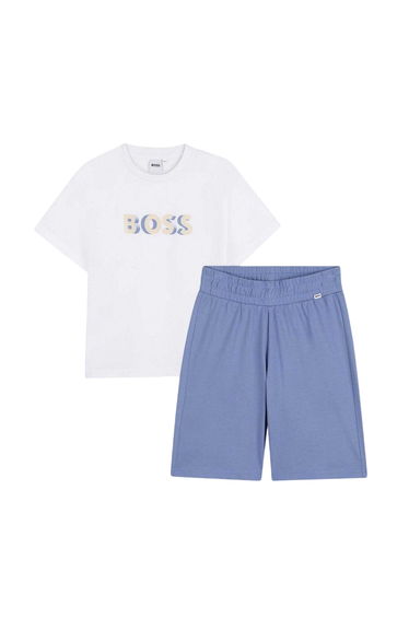Boss Boys Logo T-Shirt & Shorts Set - White