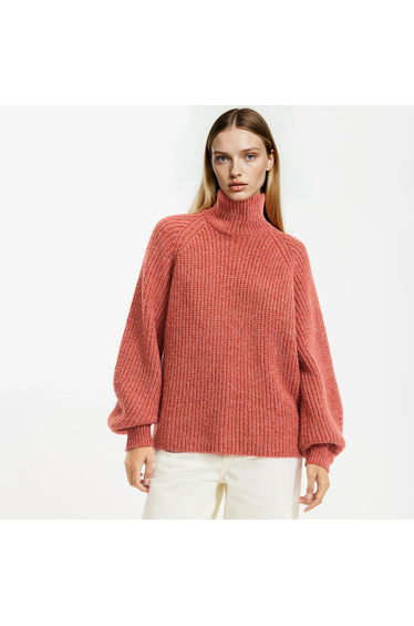 Oversized High Neck Jumper/Sweater in Chunky Knitwear