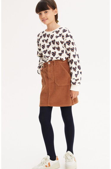 Cotton Corduroy Straight Skirt