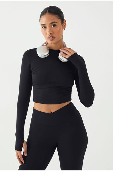 DSGN Studio Sculpt Long Sleeve Top - black