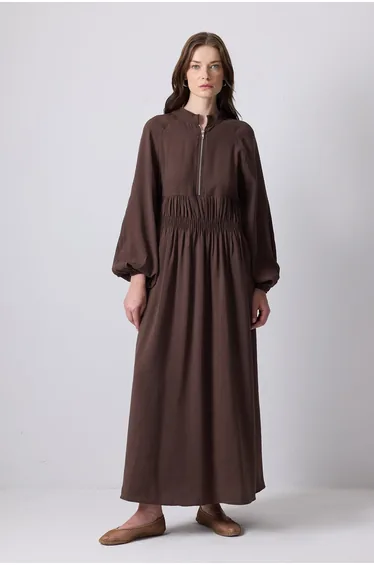 OVERSIZE DRESS WITH SHIRT WAIST