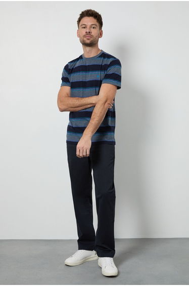 Navy Multi Stripe T-shirt