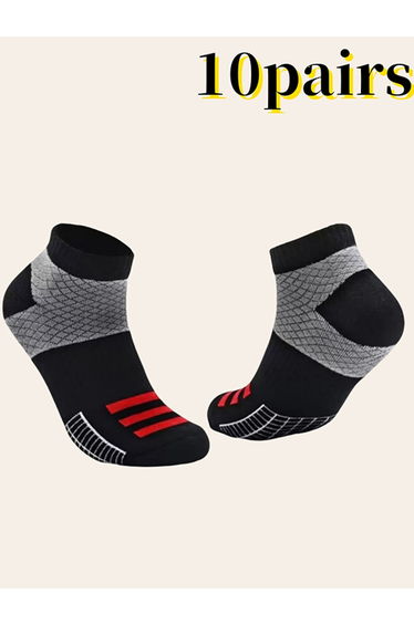 Pack of 10 - Graphic Print Crew Socks