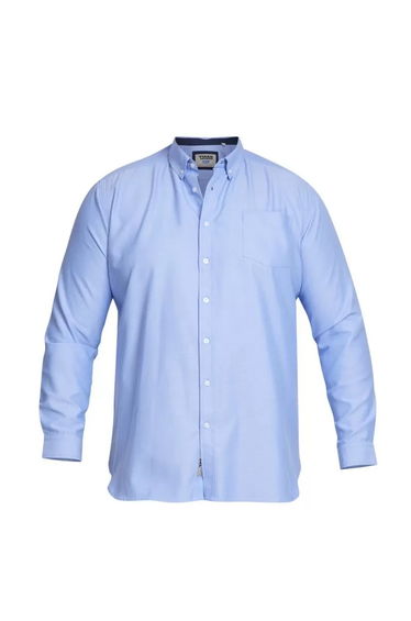Duke Mens Richard Oxford Kingsize Long-Sleeved Shirt - Sky Blue
