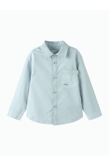 Boys' Shirt With Embroidered Chest Pocket