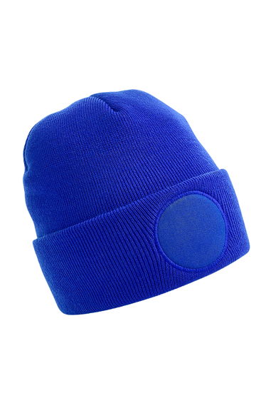 Beechfield Circular Patch Beanie - Bright Royal