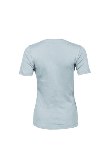Tee Jays Womens/Ladies Interlock Short Sleeve T-Shirt - Ice Blue