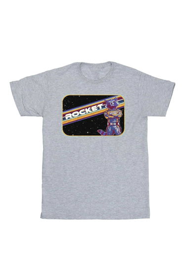 Guardians Of The Galaxy Volume 3 Boys Rocket Raccoon T-Shirt - Sport Grey