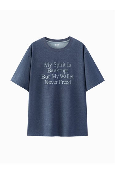 Men's Embroidered Round Neck T-shirt