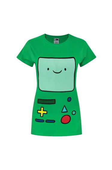 Adventure Time Womens/Ladies BMO T-Shirt - Green