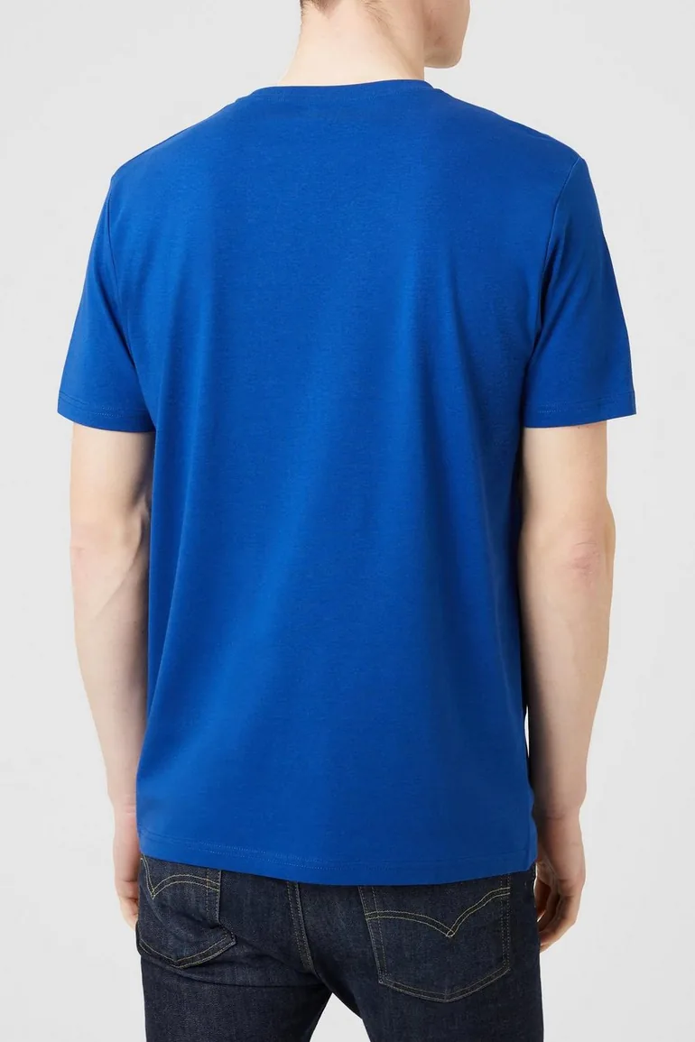 Cotton Crew Neck T-shirt - cobalt - 2
