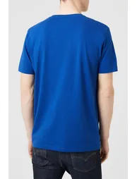Cotton Crew Neck T-shirt - cobalt - 2