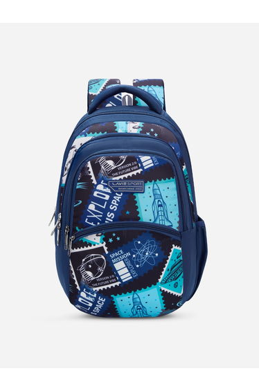 Spaceship Navy Blue Backpack