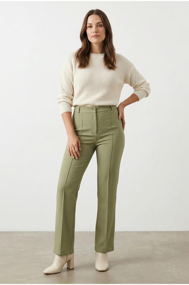 Pants - Green - Wide leg