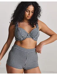 Gingham Bikini Shorts