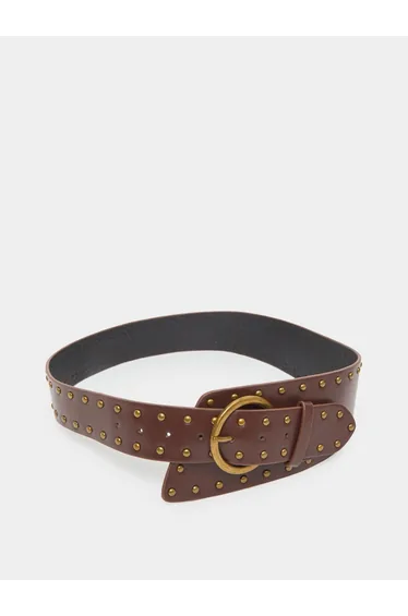 Brown Studded Belt
