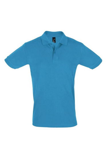 SOLS Mens Perfect Pique Short Sleeve Polo Shirt - Aqua
