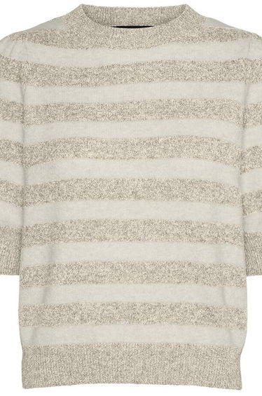 Crew Neck Jumper/Sweater with 3/4 Length Sleeves