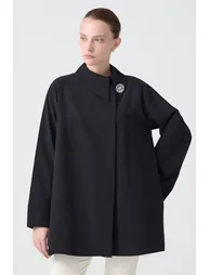 ASYMMETRICAL POPLIN SHIRT - 1