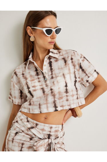 Crop Polo T-Shirt