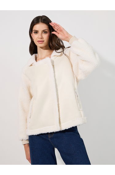 Oversized Regular Length Aviator Jacket