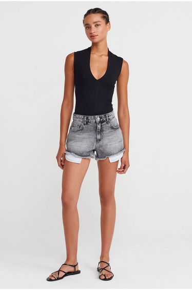Dilvin Women’s High-Waist Denim Shorts